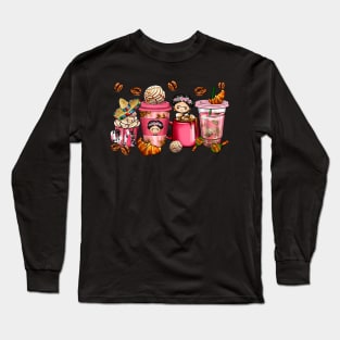 Frida Coffee Cup Long Sleeve T-Shirt